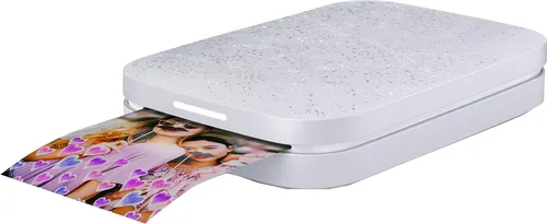 Vista 3 de HP Sprocket - Impresora fotográfica portátil de 2ª edición, piñón, papel fotográfico de zinc (50 hojas), papel fotográfico precortado