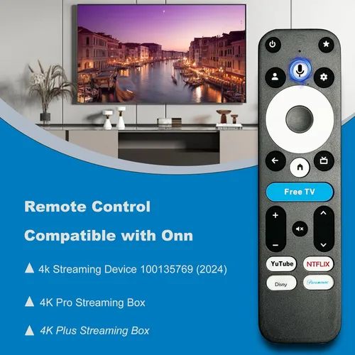 Vista 2 de Control remoto reemplazado para onn 4K Plus/4K Pro Streaming Box