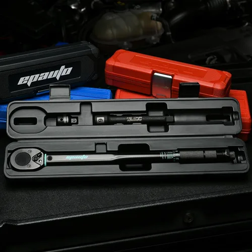 Vista 2 de EPAuto Llave dinamométrica de clic de 1/2 pulgada, 10-150 pies/libra, 13.6-203.5 N/m, negro