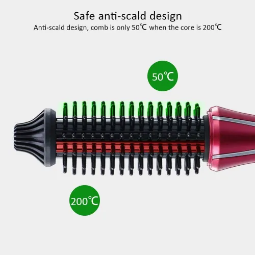 Vista 7 de Herramienta eléctrica para peinar el cabello: peine plegable para viajes, salón y uso doméstico