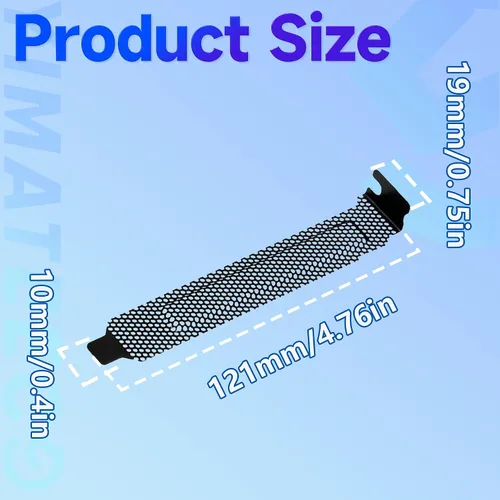 Vista 2 de Cubierta de ranura PCI con tornillos para accesorios de carcasa de computadora de PC, cubiertas de ranura PCI de acero duro, soporte de filtro