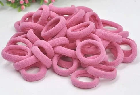Vista 11 de Accesorios para el cabello para niñas y niños, bandas de goma para cola de caballo, bandas elásticas para el cabello (negro)