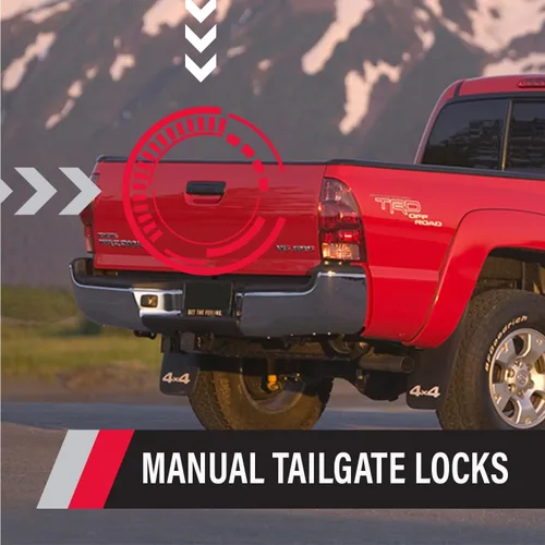 Vista 2 de Pop & Lock Cerradura manual de puerta trasera para Toyota Tacoma, Negro Arena Perla