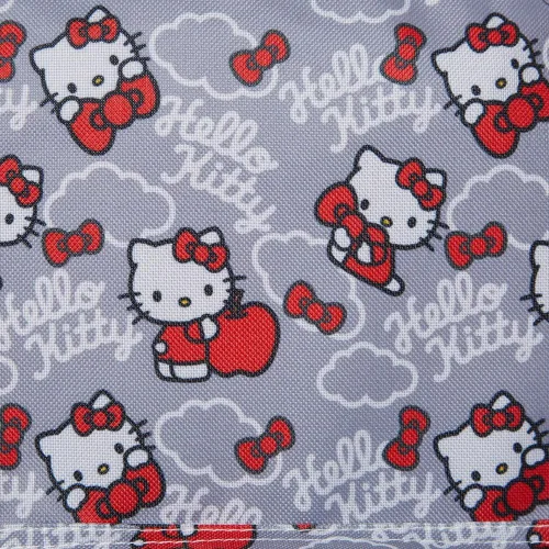 Vista 7 de Fast Forward Mochila Hello Kitty para niñas, 16 pulgadas, rojo y gris