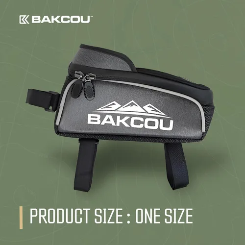 Vista 2 de Bakcou - Bolsa de teléfono para bicicleta con bolsa superior transparente