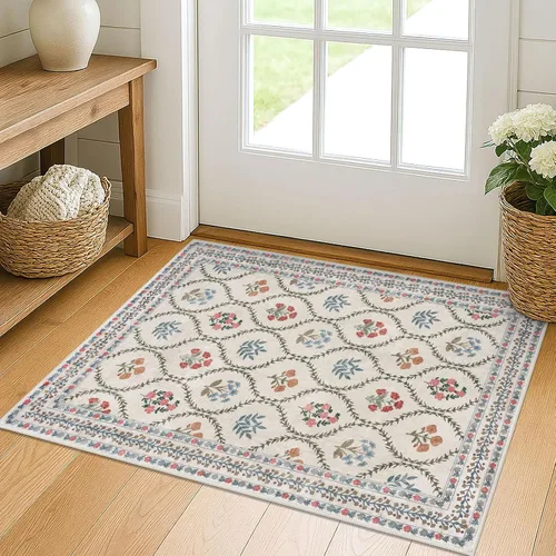 Vista 39 de KILOCOCO Alfombra marroquí pequeña, de 2 x 3 pies, color negro/dorado, súper suave, lavable, para interiores, vintage, lavable, antideslizante