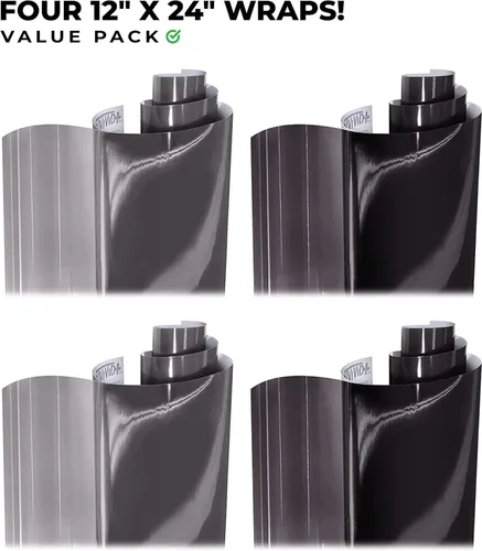 Vista 9 de VViViD® Tinte de vinilo ahumado claro y oscuro, paquete de 4 rollos (12 x 24 pulgadas, 2 de cada uno), autoadhesivo, N1