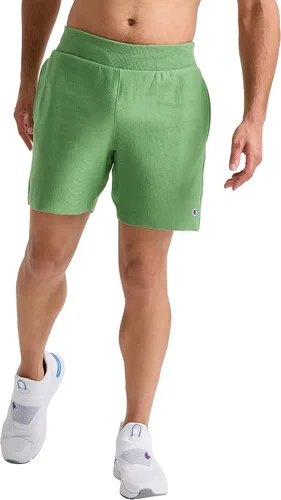 Vista 2 de Champion Pantalones cortos de forro polar de tejido inverso para hombre, pantalones cortos de forro polar, pantalones cortos de forro polar