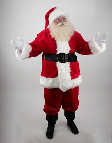 Vista 2 de Halco Traje profesional de Papá Noel #9191 Deluxe de pelo de felpa rojo