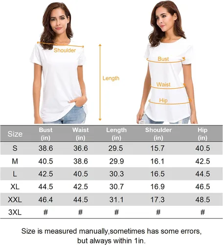 Vista 6 de LUSMAY Camiseta casual de manga corta con abertura lateral para mujer
