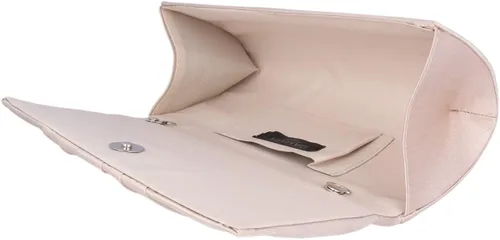 Vista 4 de Adoptfade Bolso largo de la cena del embrague del satén plisado para mujer