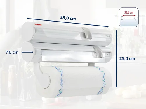 Vista 9 de Leifheit Parat F2 2046398 - Dispensador de plástico, color blanco