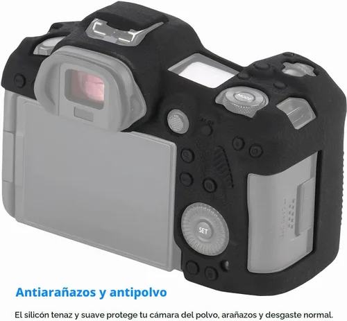 Vista 2 de Funda protectora para cámara Canon EOS R5, color negro