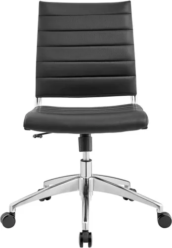 Vista 7 de Modway Jive - Silla de conferencias giratoria sin brazos y respaldo medio, color negro
