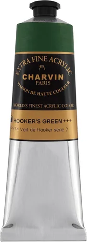 Vista 106 de Charvin Pintura acrílica profesional extrafina – verde absenta, tubo de 2.1 fl oz, pigmentos de triple fresado, resistente a la luz, pinturas