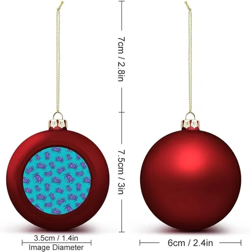 Vista 200 de Boobs Funny Shatterproof Matte Christmas Balls for Tree Wreath Home Decor 1PCS