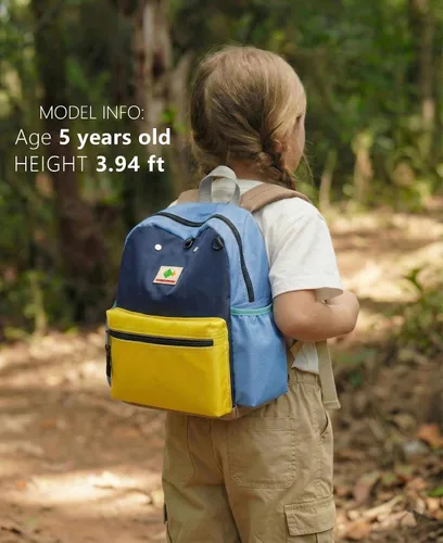 Vista 2 de Mochilas para niños, unisex, multicolor, medianas, 13 pulgadas de alto, 1 L, nailon, moderna, diseño de caricaturas, 3-5 años, escuela primaria