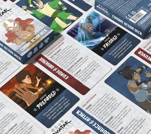 Vista 5 de Magpie Games Avatar Legends El juego de rol: expansión de mazo de acción de combate - Baraja de combate de 55 cartas