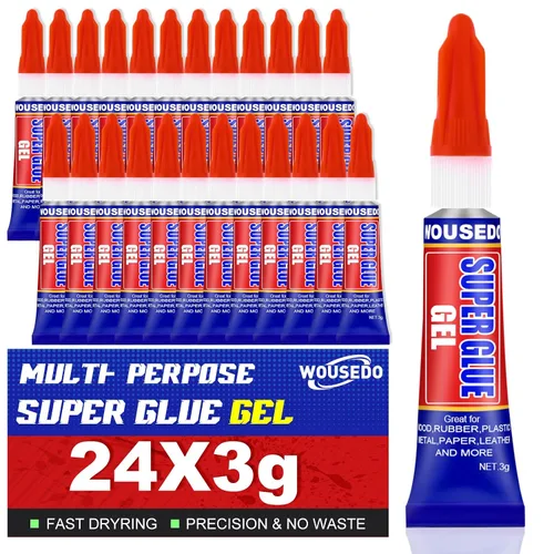 Vista 10 de 12 x 0.11 oz Super Glue líquido, pegamento de cianoacrilato multiusos