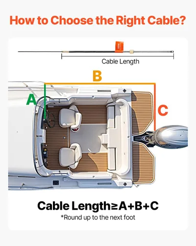 Vista 6 de Kit de Sistema de Dirección para Barco VEVOR