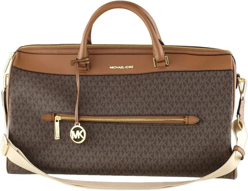 Vista 2 de Michael Kors Bolsa de lona extra grande con cremallera superior, Marrón