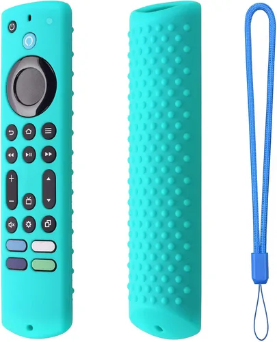 Vista 18 de Funda de silicona de 6.2 pulgadas para Fire TV Stick 2023 4K Max 2nd/Fir TV Omni Series/FireTV 4-Series Remote, Toshiba/Insignia FirTV con cordón