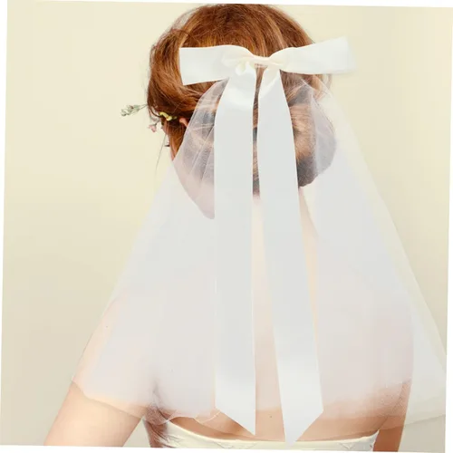 Vista 2 de Beavorty 2pcs Bridal Veil Bride Headpieces for Wedding Head Piece for Wedding Bride Bridal Accessories Travel