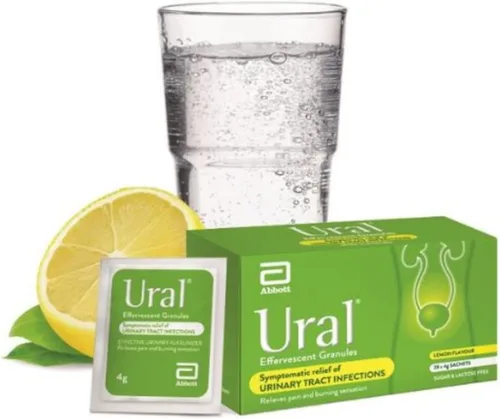 Vista 5 de Ural Polvo efervescente 4G * 28 sobres Alcalinizer urinario alivio de la cistitis