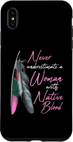 Vista 11 de Funda para iPhone 17 con texto en inglés "Native American Indian A Woman with Native Blood