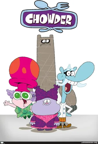 Vista 11 de Trends International Chowder - Póster de pared grupal, 22.4 pulgadas de largo x 14.7 pulgadas, versión enmarcada en madera de granero Versión