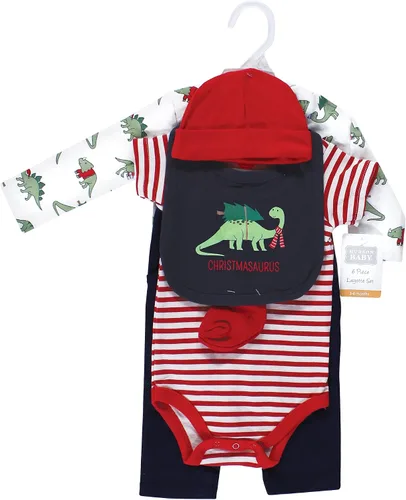 Vista 2 de Hudson Baby Conjunto de canastilla de algodón unisex para bebé