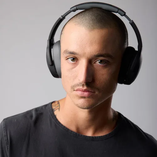 Vista 4 de Skullcandy Crusher Evo - Auriculares inalámbricos Bluetooth con graves multisensoriales, aislamiento de ruido, ajuste sobre la oreja, hasta 40 horas