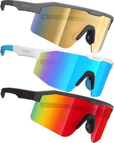 Vista 21 de Eazyrun Gafas de sol polarizadas deportivas para niños de 8 a 12 años, lentes para béisbol, softbol, ciclismo, protección UV para niños y niñas