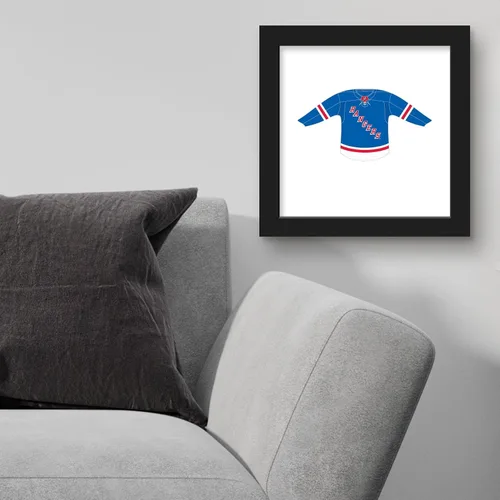 Vista 3 de Trends International Gallery Pops NHL - Póster de pared frontal de uniforme para el hogar, 12.00 x 12.00 pulgadas, versión de marco negro