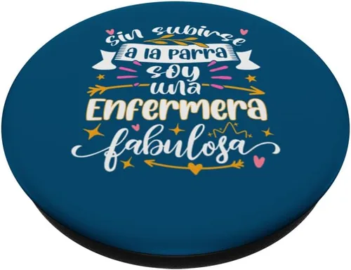 Vista 2 de Enfermera Fabulosa Divertidos Regalos Originales Para Mujer PopSockets Estándar PopGrip