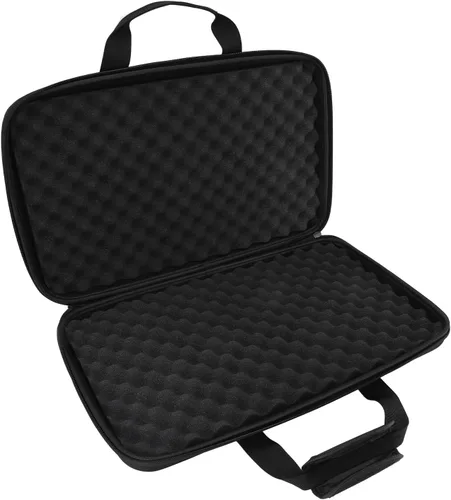 Vista 8 de Zyyini Funda para controlador de DJ, carcasa rígida de EVA a prueba de arañazos con acolchado de espuma absorbente de impactos y forro brillante