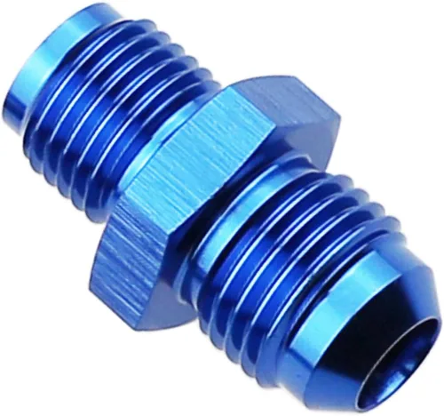 Vista 9 de Adaptador de ajuste de tubo de aluminio -4AN AN4 macho acampanado a rosca macho de 5/8 x 18 con asiento invertido, conector acampanado invertido