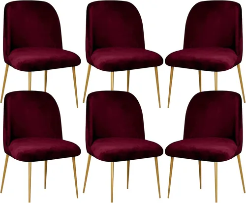 Vista 13 de Juego de 2 fundas superelásticas para sillas de comedor de 2/4/6, funda de terciopelo para sillas modernas de mediados de siglo, funda de silla sin