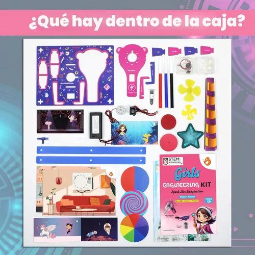Vista 6 de Butterfly EduFields Más de 100 proyectos STEM Mini kit de ingeniería para niñas de 8, 10, 12 y 15 años Los mejores experimentos científicos