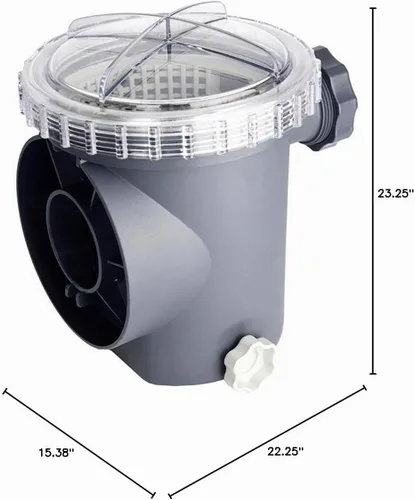 Vista 7 de Intex Krystal - Bomba de filtro de arena transparente para piscinas sobre el suelo, 12 pulgadas, 110-120 V con GFCI