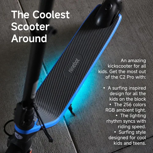 Vista 4 de Segway C2 Pro /C2 Go / C2 Lite Kids Electric Scooter, Lightweight Design, UL Certified