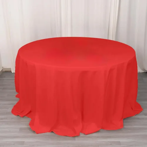 Vista 37 de Efavormart - Mantel redondo de poliéster de 90 pulgadas sin costuras de calidad comercial para banquetes de boda, restaurante