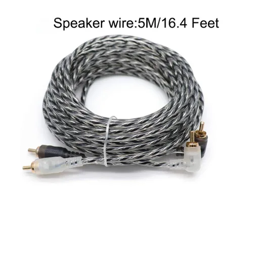 Vista 3 de Kit de altavoz de sistema de audio automático de 6 amperios para automóvil, cable de cableado de instalación de 1200 W, haz conexiones y aporta