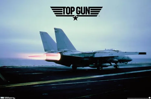 Vista 9 de Trends International Top Gun - Póster de pared de avión Maverick, 14.725 x 22.375 pulgadas, versión enmarcada de madera de granero Versión enmarcada