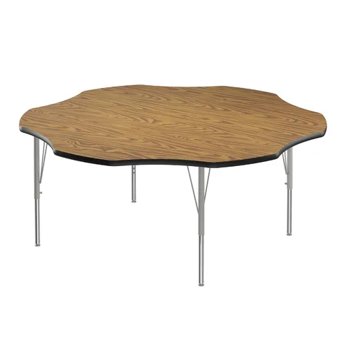 Vista 70 de Correll - Mesa de actividades rectangular Econoline de 30 x 60 pulgadas, parte superior de melamina de granito gris, altura ajustable