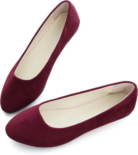 Vista 5 de Zapatos planos para mujer, cómodos, estilo puntiagudo, de Dear Time