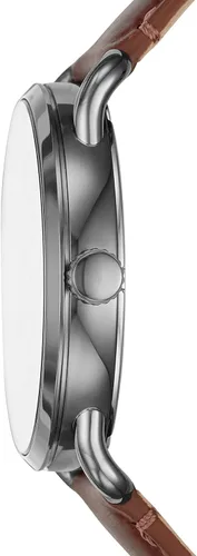 Vista 2 de Fossil Copeland - Reloj de cuarzo de acero inoxidable con correa de piel para hombre.