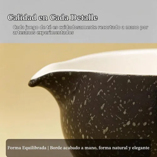Vista 8 de Juego de batidor de matcha, kit de 7 piezas, juego de ceremonia de té matcha, chawan de cerámica negra con boquilla de vertido, bambú Chasen
