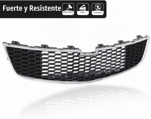 Vista 4 de PIT66 Parachoques delantero inferior rejilla media/inferior compatible con Chevy Cruze 2011 2012 2013 2014 (no es compatible con el modelo ECO)