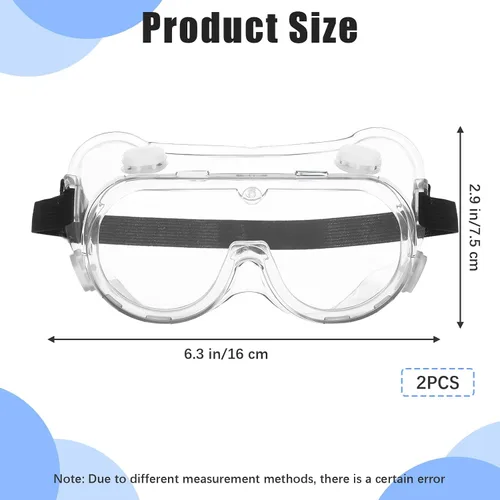 Vista 2 de Paquete de 2 gafas de ducha ajustables, protectores de pestañas y cejas, protector de ojos después de cirugía de cataratas